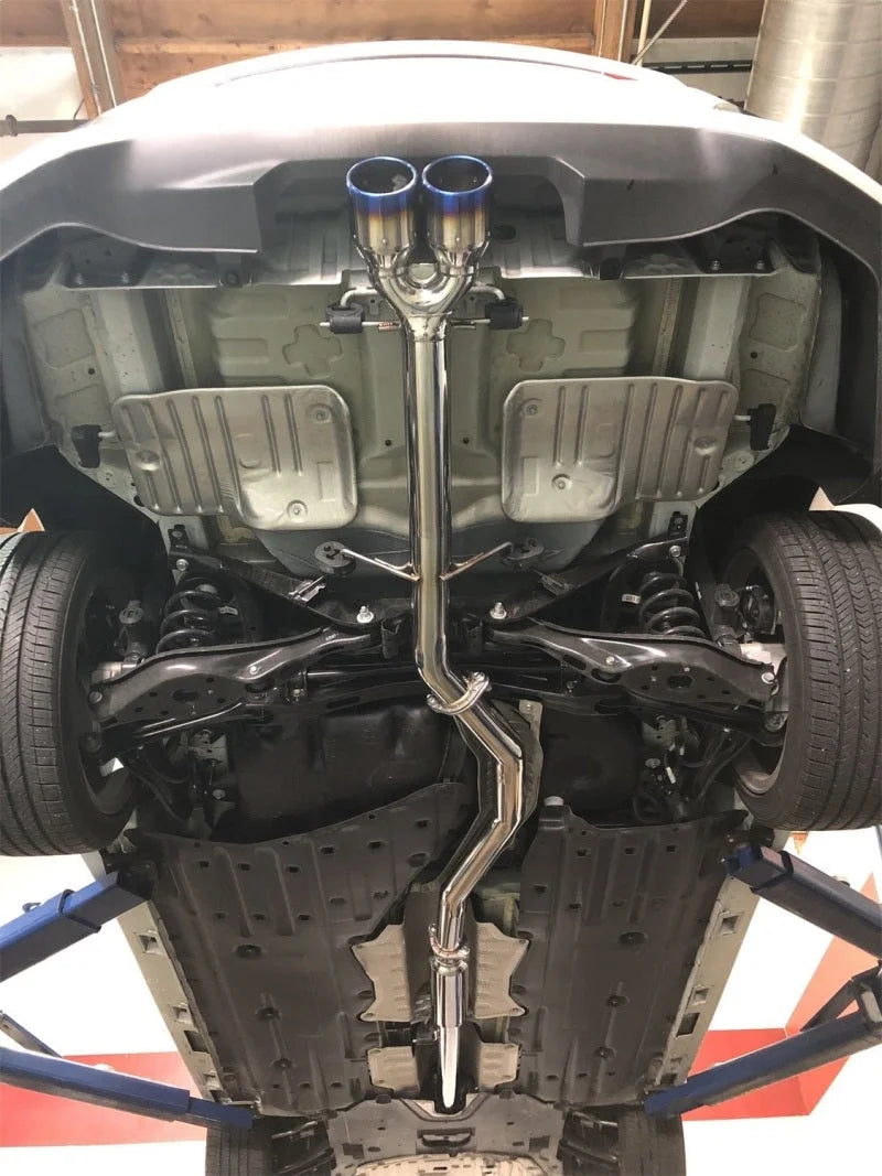 Injen 17-20 Honda Civic Si 1.5L Turbo (Sedan Only) 3in Cat-Back Stainless Steel Exhaust - Side View
