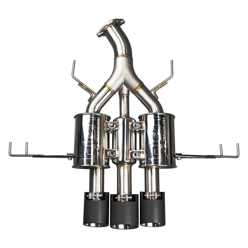 Injen 17-20 Honda Civic Type R 2.0L Turbo 3in 304SS Cat-Back Exhaust - Back View