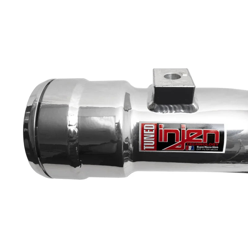 Injen 17-22 Ford F250/F/350/F-450/F-550 V8-6.7L Turbo Diesel Polished Intercooler Cold Side Piping - Side View