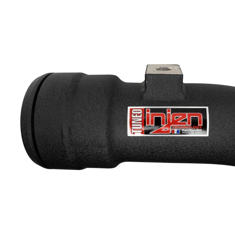 Injen 17-22 Ford F250/F/350/F-450/F-550 V8-6.7L Turbo Diesel Wrinkle Black Intercooler Piping Kit - Side View