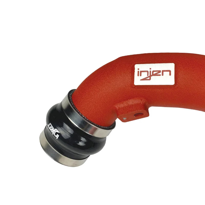 Injen 18-19 Audi S4/S5 (B9) V6 3.0L Turbo Wrinkle Red Intercooler Piping - Detail View