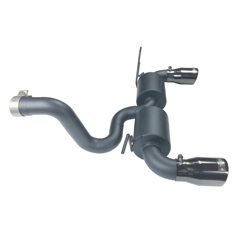 Injen 18-20 Jeep Wrangler JL L4-2.0L Turbo / V6-3.6L SS Axle-back Exhaust - Black - Installation View