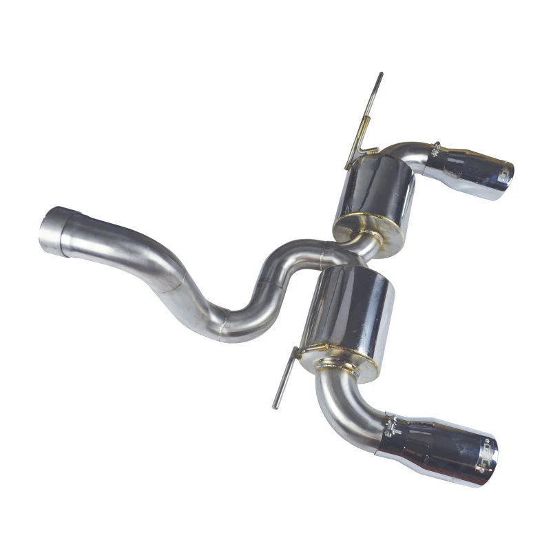 Injen 18-20 Jeep Wrangler JL L4-2.0L Turbo / V6-3.6L SS Axle-back Exhaust - Polished - Back View