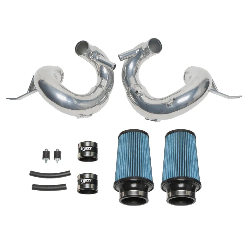 Injen 18-22 Kia Stinger 3.3L Twin Turbo Polished Short Ram Air Intake - Installation View