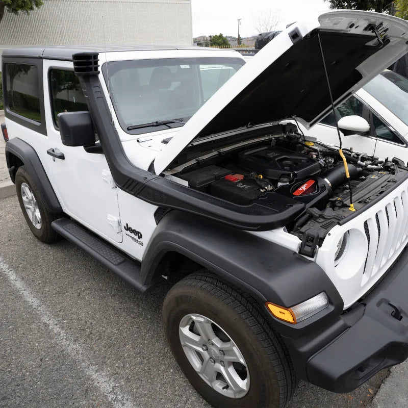 Injen 18-23 Jeep Wrangler JL/JT Evolution Snorkel System - Side View