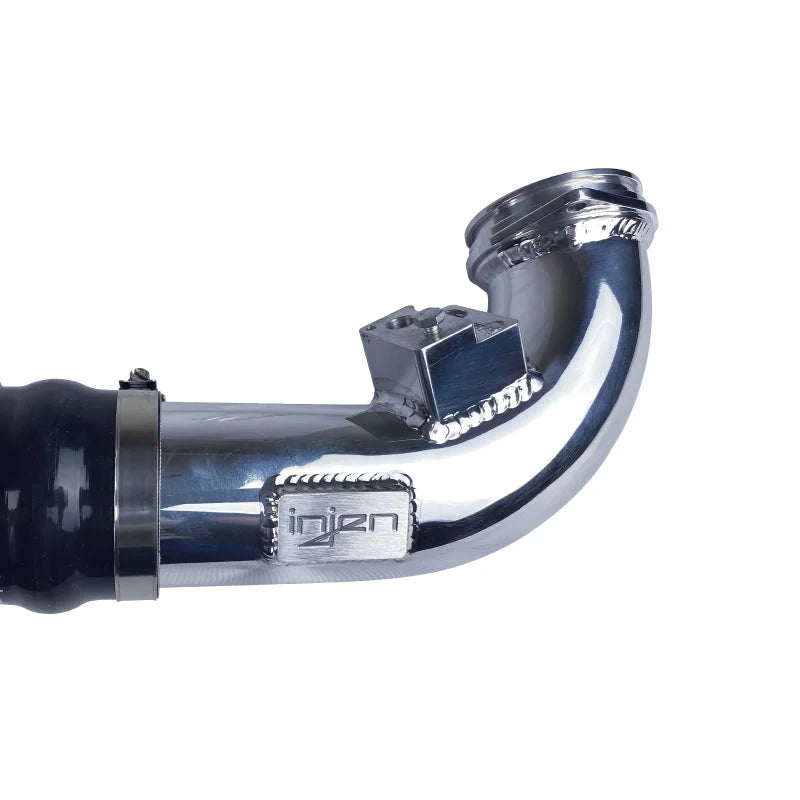 Injen 19-20 BMW Z4 / 2020 Toyota Supra 3.0L Turbo Polished SES Intercooler Pipes - Side View