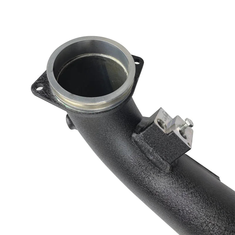 Injen 19-20 BMW Z4 / 2020 Toyota Supra 3.0L Turbo Wrinkle Black SES Intercooler Pipes - Side View
