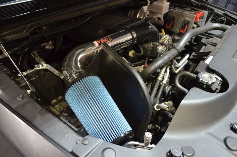 Injen 19-20 Ram 1500 V8-5.7L Wrinkle Black PF Cold Air Intake System - Side View