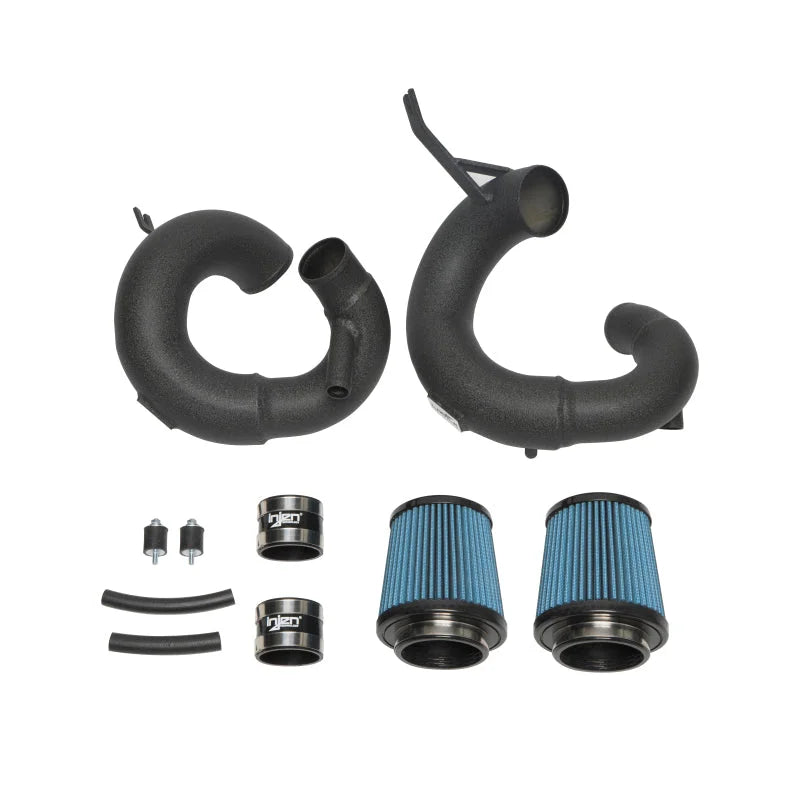 Injen 19-21 Genesis G70 V6-3.3L Twin Turbo SP Short Ram Air Intake System - Wrinkle Black - Detail View