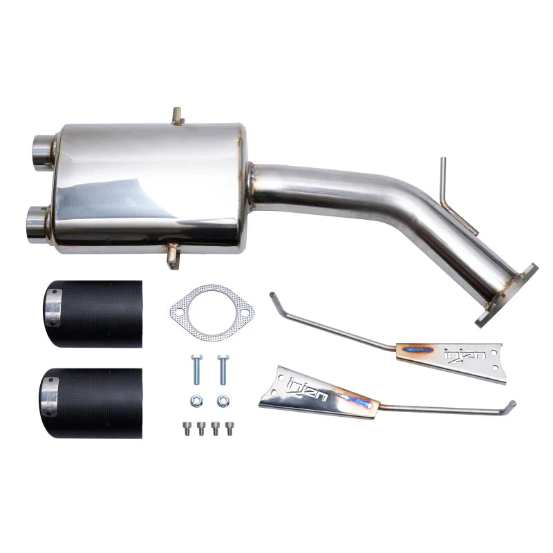 Injen 19-21 Hyundai Veloster L4 1.6L Turbo Performance Stainless Steel Axle Back Exhaust System - Installation View