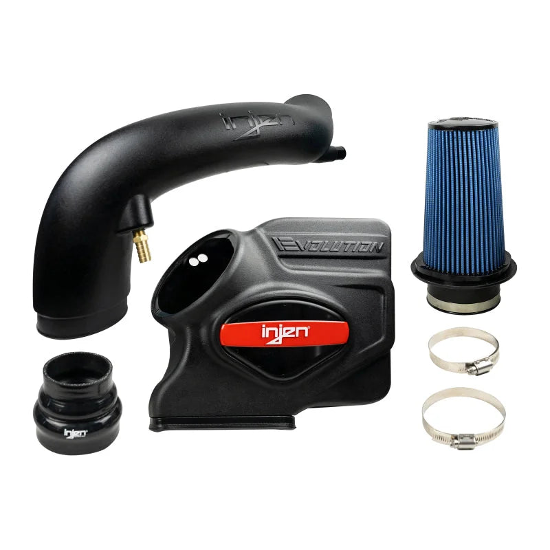 Injen 19-21 Hyundai Veloster N 1.6L Turbo Evolution Intake - Dry Filter - Installation View