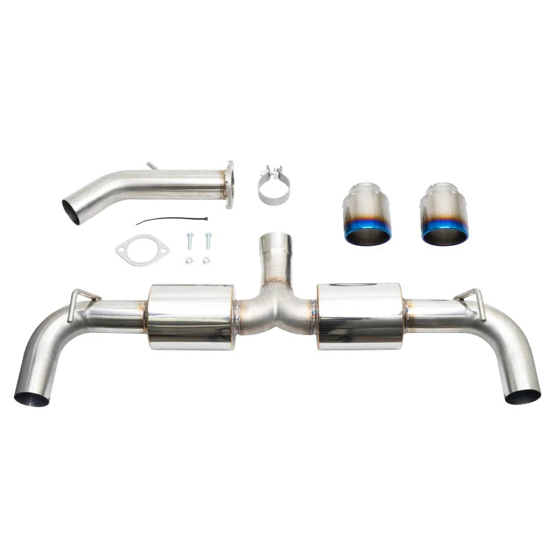 Injen 19-22 Hyundai Veloster N L4 2.0L Turbo Performance SS Axle Back Exhaust System - Burnt Ti Tips - Additional View 6