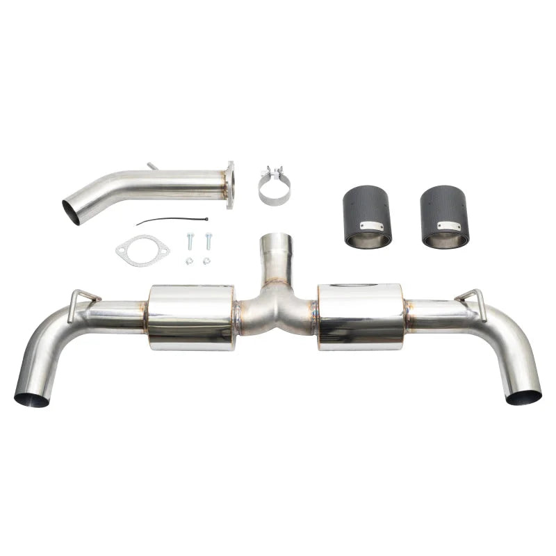 Injen 19-22 Hyundai Veloster N L4 2.0L Turbo Performance SS Axle Back Exhaust System - Carbon Tips - Additional View 6