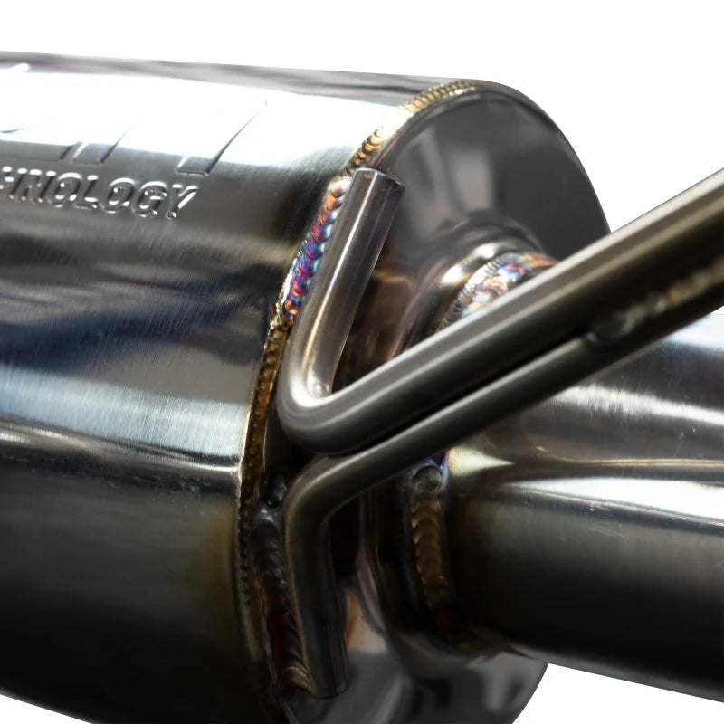 Injen 20-21 Toyota Supra 3.0L Turbo 6cyl SS Cat-Back Exhaust w/ Carbon Fiber Tips - Back View