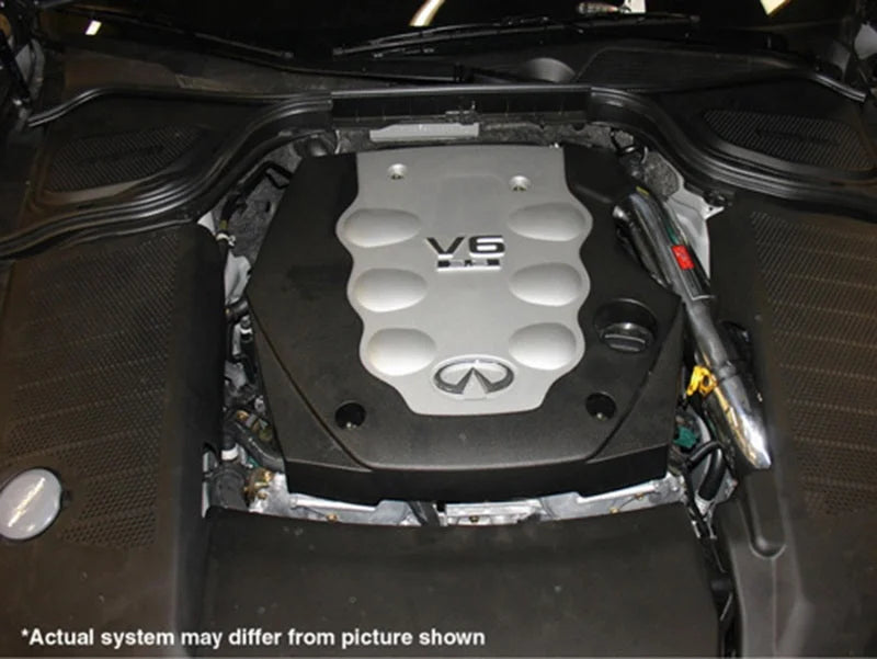 Injen 2006 M35 3.5 V6 Black Cold Air Intake - Back View