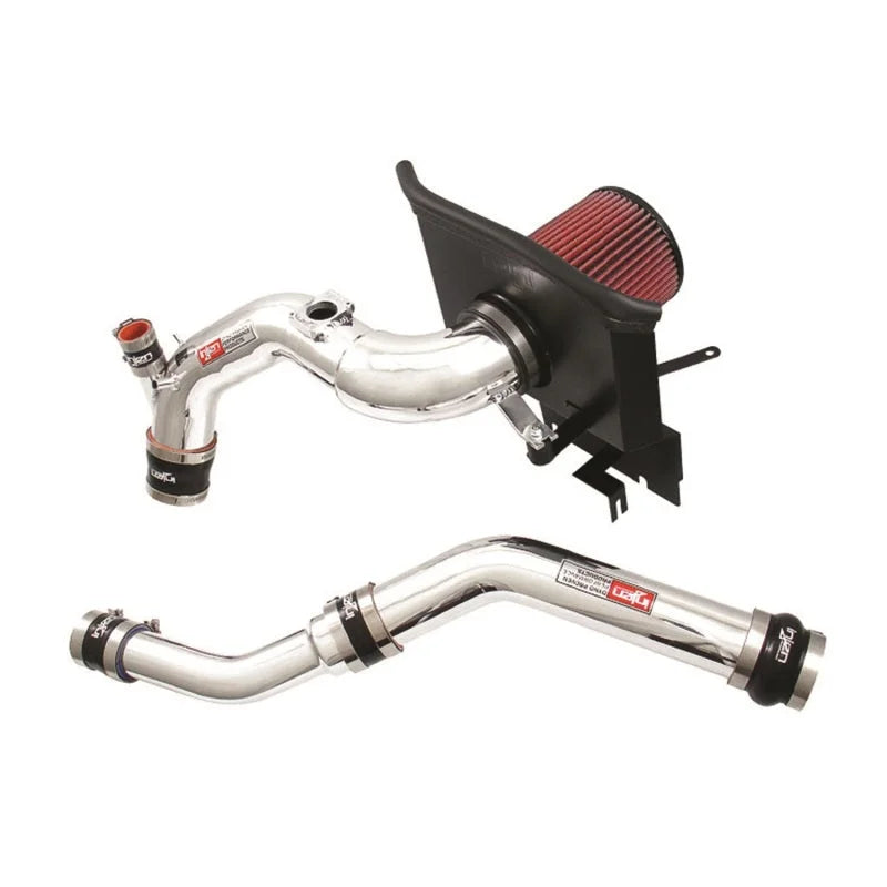 Injen 2008-14 Mitsubishi Evo X 2.0L 4Cyl Polished Short Ram Intake - Side View