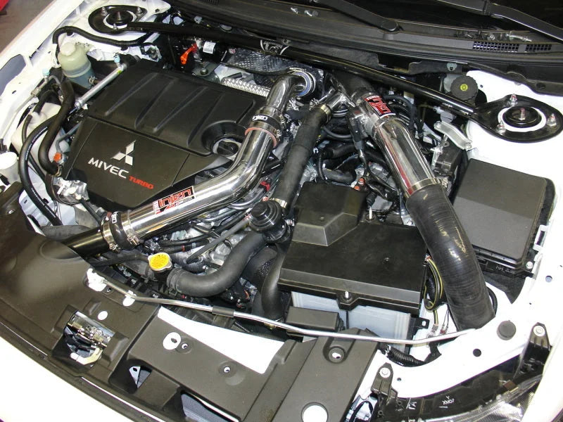 Injen 2009 Lancer Ralliart 2.0L Turbo 4 Cyl. (will not fit vehicles with fog lights) Black Cold Air - Detail View