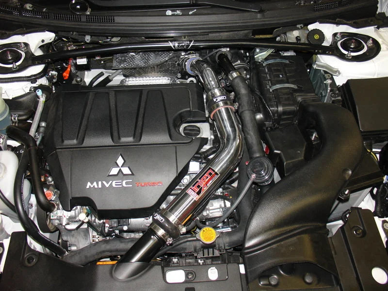Injen 2009 Lancer Ralliart 2.0L Turbo Polished Upper Intercooler Pipe Kit - Back View
