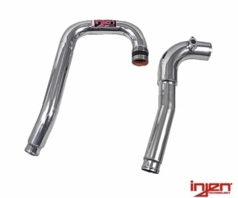 Injen 2010 Genesis 2.0L Turbo Polished Intercooler piping hot and cold side - Side View