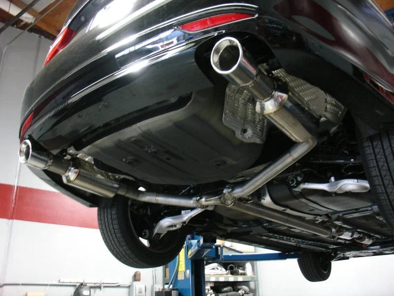 Injen 2011-14 Hyundai Sonata/Kia Optima 2.0L - 3inch Cat Back w/ Dual 60mm Mufflers - Installation View