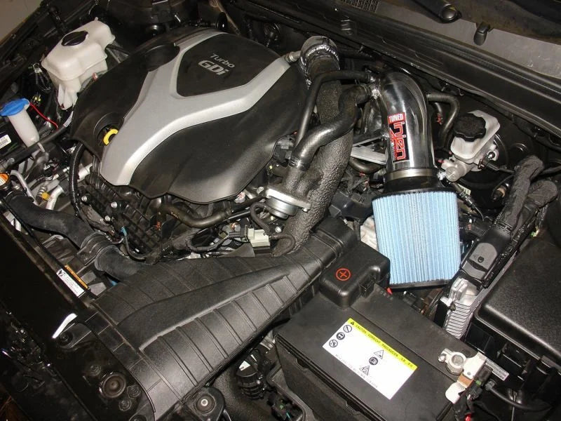 Injen 2011-14 Hyundai Sonata/Kia Optima 2.0L Turbo Polished Short Ram Intake - Detail View