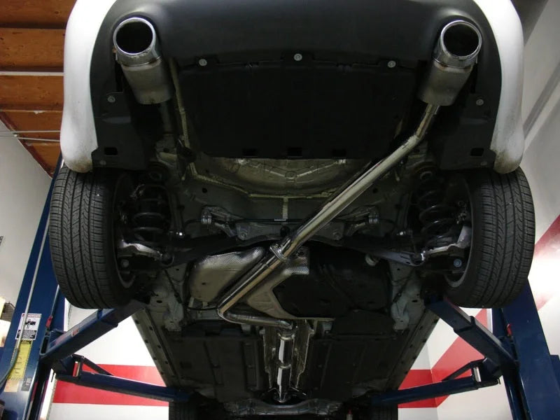 Injen 2013 Dodge Dart 1.4L (t) Catback Stainless Steel Single Outlet 3in Race Inspired Exhaust - Detail View