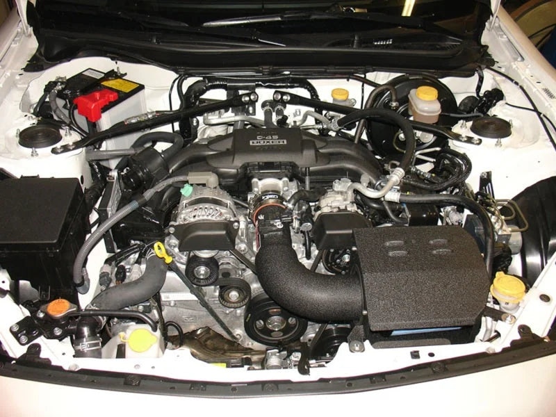 Injen 2013+ Subaru BRZ 2.0L Wrinkle Black Short Ram Intake w/ MR Tech/Air Fusion - Back View