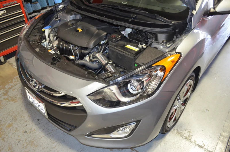 Injen 2014 Hyundai Elantra 2.0L 4cyl Black CAI with MR Technology - Side View