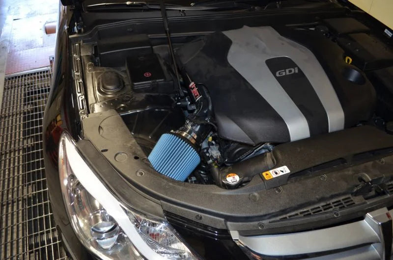 Injen 2014 Hyundai Genesis Sedan 3.8L V6 Polished Short Ram Intake with MR Technology - Side View