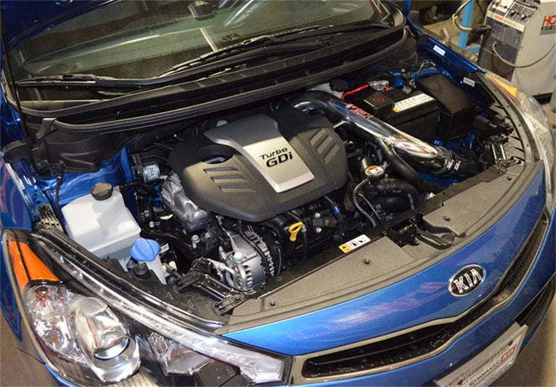Injen 2014 Kia Forte Koup 1.6L Turbo 4Cyl Polished Cold Air Intake (Converts to Short Ram Intake) - Back View