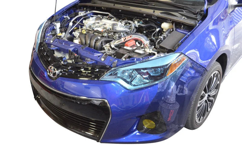 Injen 2014 Toyota Corolla 1.8L 4 Cyl. CAI w/ MR Tech and Air Fusions Polished Cold Air Intake - Side View