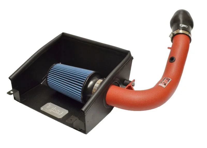 Injen 2015-2017 Polaris Slingshot 2.4L 4 Cyl Wrinkle Red Short Ram Intake w/ Heat Shield - Side View