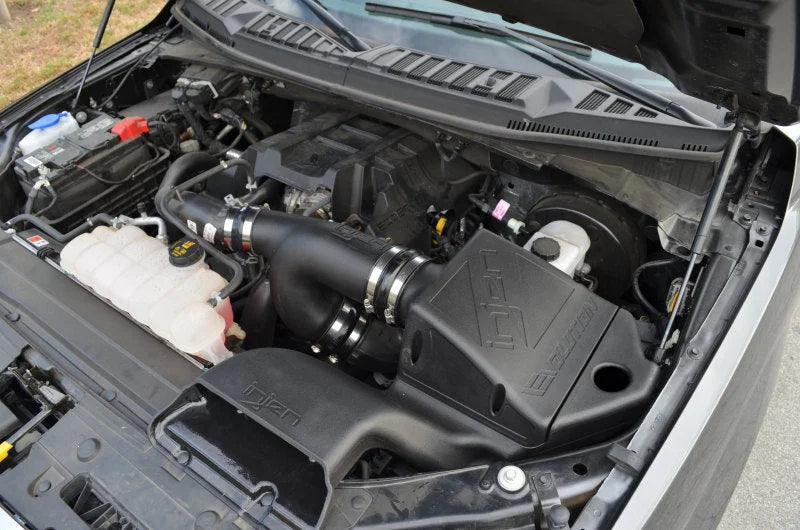Injen 2015+ Ford F-150 3.5L V6 EcoBoost Oiled Evolution Intake - Side View