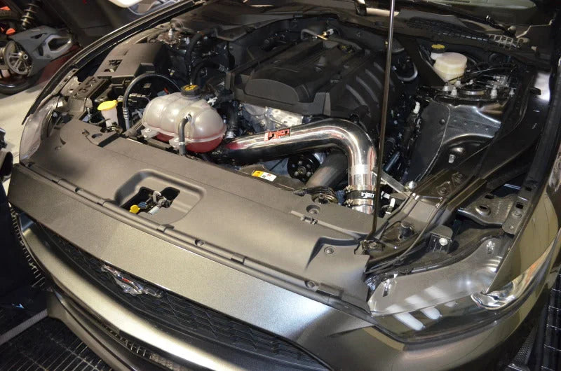 Injen 2015 Ford Mustang Eco Boost 2.3L Polished CAI Converts To SRI - Detail View