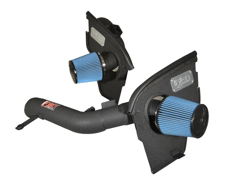 Injen 2015 M3/M4 3.0L Twin Turbo Polished Short Ram 2pc. Intake System w/ MR Technology - Side View