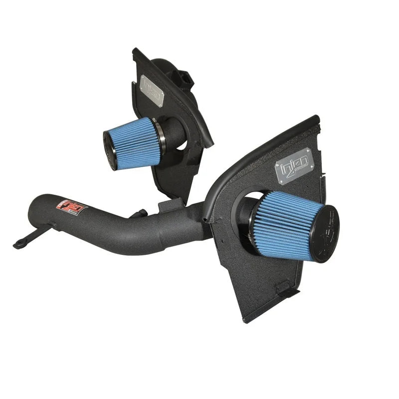 Injen 2015 M3/M4 3.0L Twin Turbo Wrinkle Black Short Ram 2pc. Intake System w/ MR Technology - Main Product View