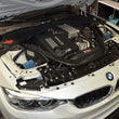 Load image into Gallery viewer, Injen 2015 M3/M4 3.0L Twin Turbo Wrinkle Black Short Ram 2pc. Intake System w/ MR Technology - Detail View