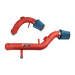 Load image into Gallery viewer, Injen 2015 M3/M4 3.0L Twin Turbo Wrinkle Red Short Ram 2pc. Intake System w/ MR Technology - Side View