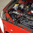 Load image into Gallery viewer, Injen 2015 Subaru STi 2.5L 4 Cyl (Turbo) Polished Cold Air Intake w/ MR Tech and Heat Shield - Side View