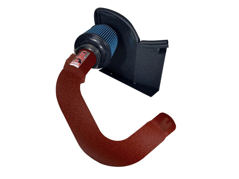 Injen 2015+ Subaru WRX 2.0L 4 Cyl (Turbo) Wrinkle Red Short Ram Intake w/ MR Tech and Heat Shield - Side View