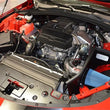 Load image into Gallery viewer, Injen 2016+ Chevy Camaro 2.0L Wrinkle Black Power-Flow Air Intake System - Back View