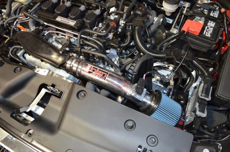 Injen 2016+ Honda Civic 1.5L Turbo (Excl Si) Black Short Ram Air Intake - Side View