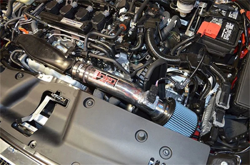 Injen 2016+ Honda Civic 1.5L Turbo (Excl Si) Polished Short Ram Air Intake - Installation View