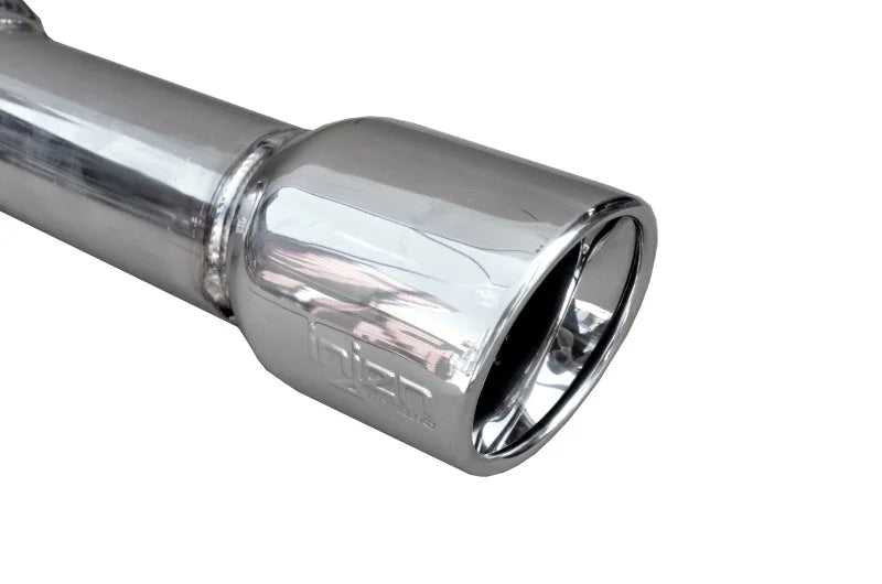Injen 2017+ Nissan Sentra 1.6L Turbo 4cyl SS Cat-Back Exhaust w/ Polished Tip - Back View