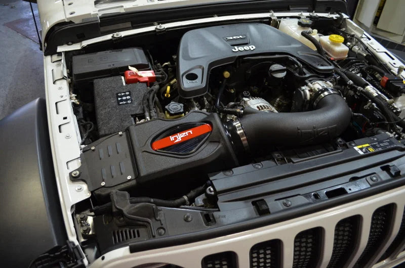 Injen 2018 Jeep Wrangler 3.6L Evolution Air Intake - Installation View