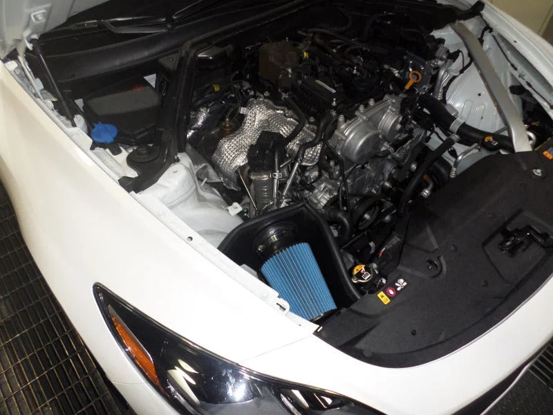 Injen 2018+ Kia Stinger 2.0L Turbo L4 Wrinkle Red Short Ram Tuned Intake System - Side View