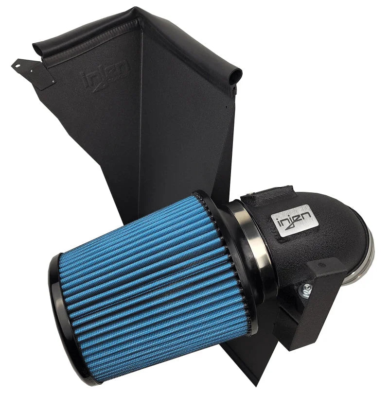Injen 2020 BMW M340i SP Short Ram Air Intake System Wrinkle Black Finish - Main Product View
