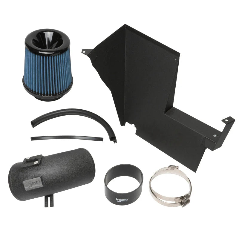 Injen 2020 BMW M340i SP Short Ram Air Intake System Wrinkle Black Finish - Back View