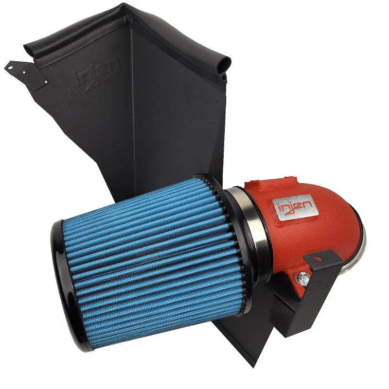 Injen 2020 BMW M340i SP Short Ram Air Intake System Wrinkle Red Finish - Main Product View