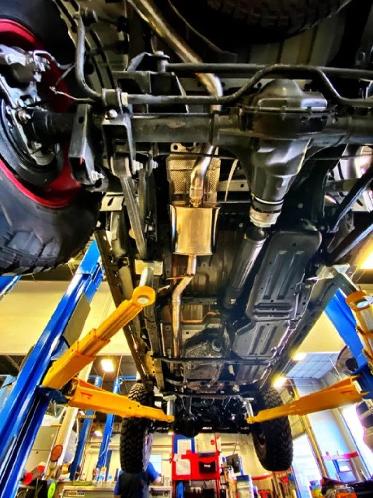 Injen 2020 Jeep Gladiator JT V6-3.6L SES Catback Exhaust System - Side View